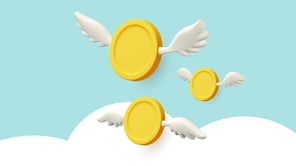 Flying coins