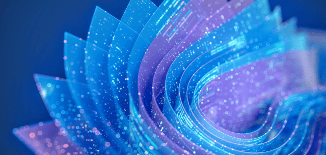 Blue and purple waves