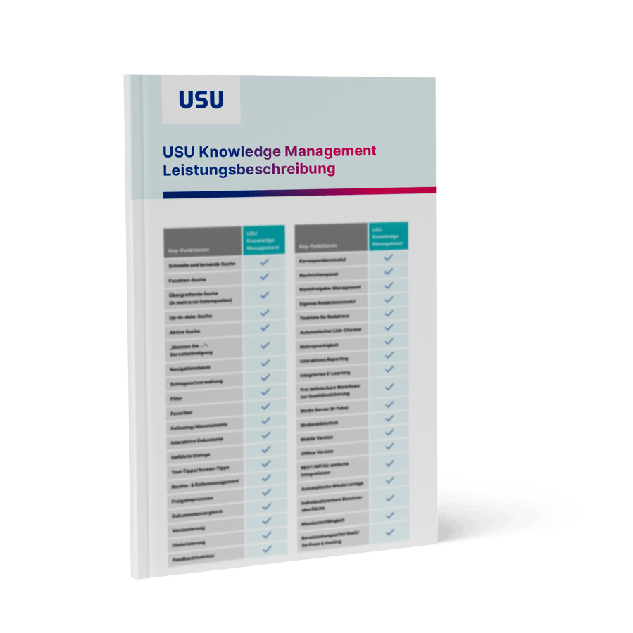 Leistungsbeschreibung: Leistungsbeschreibung Knowledge Management Software