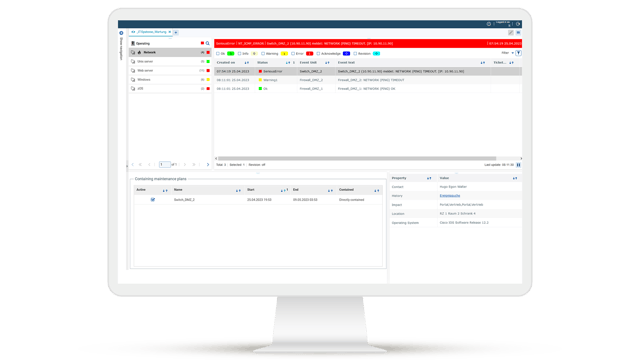 USU IT Event Management : intégration rapide grâce à des interfaces standard et une corrélation centrale des événements pour l'automatisation des processus.