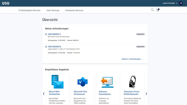 IT Service Catalog & SLA