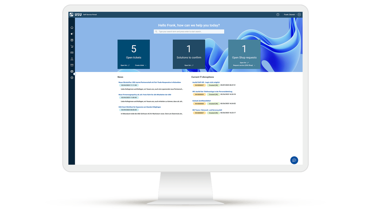 Portail de services d'entreprise