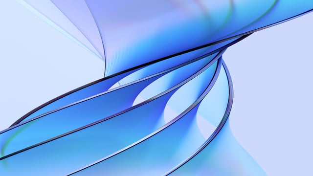 Sicurezza IT mirata - visualizzazione di una maggiore trasparenza nel vostro panorama IT. Forme astratte blu che simboleggiano sistemi interconnessi e livelli di protezione agili. La visualizzazione enfatizza l'obiettivo di identificare e colmare efficacemente le lacune di sicurezza.