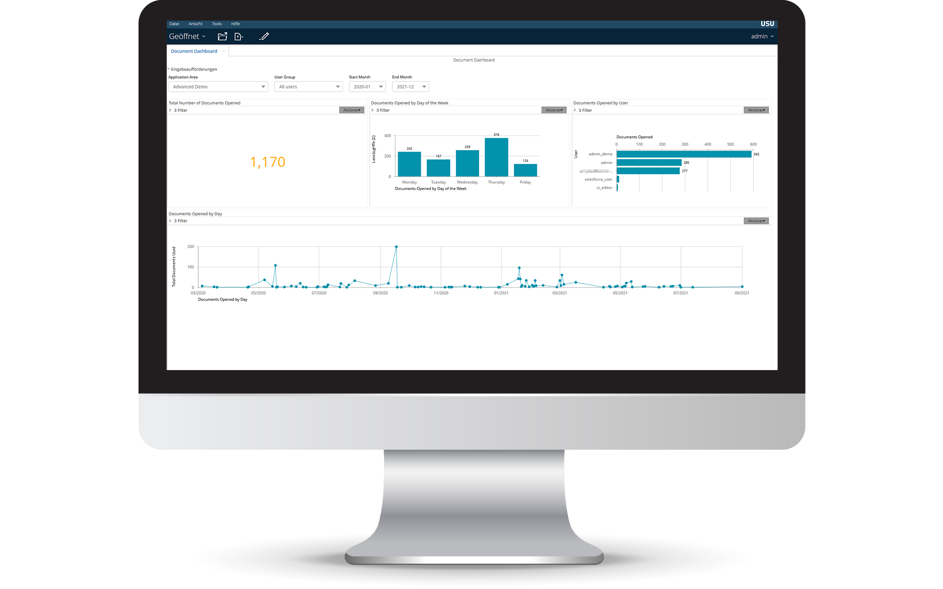 Analytics Document Dashboard DE