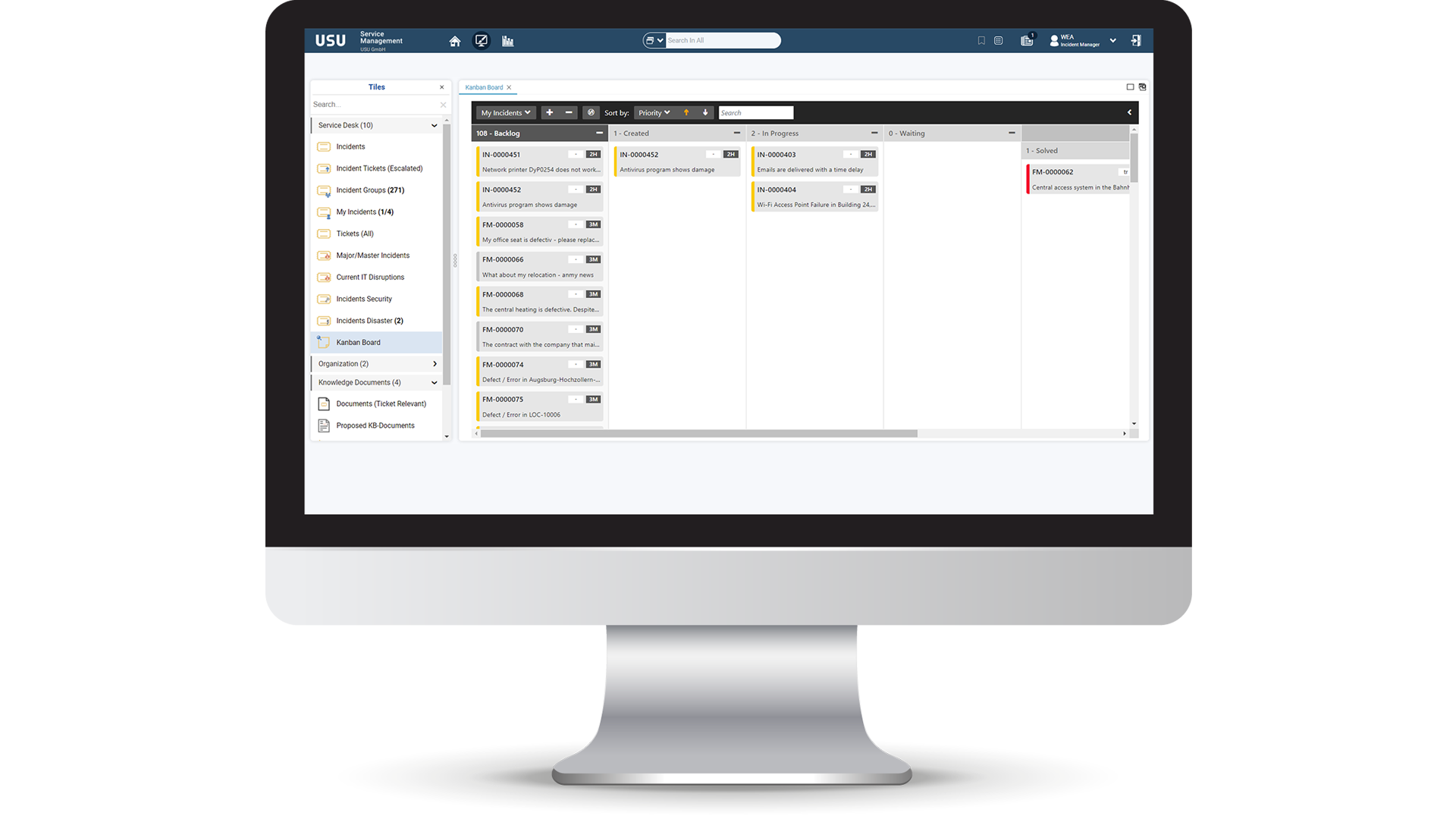 Menu Teaser ITSM Service Desk